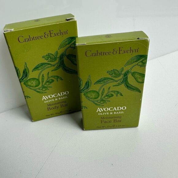 Crabtree & Evelyn Avocado, Olive & Basil Face & Body Bar Soap - Picture 2 of 3